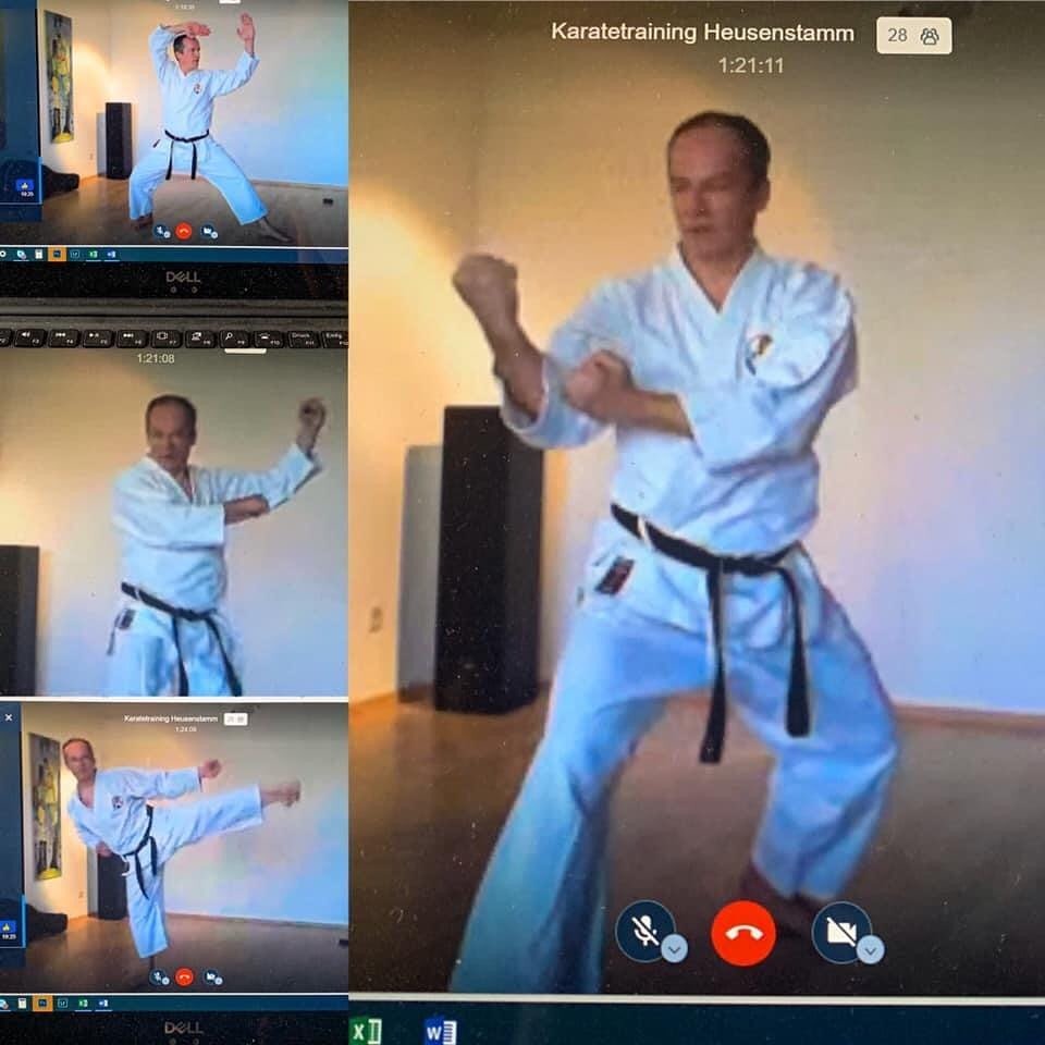 Bilder vom Karate Onlinetraining